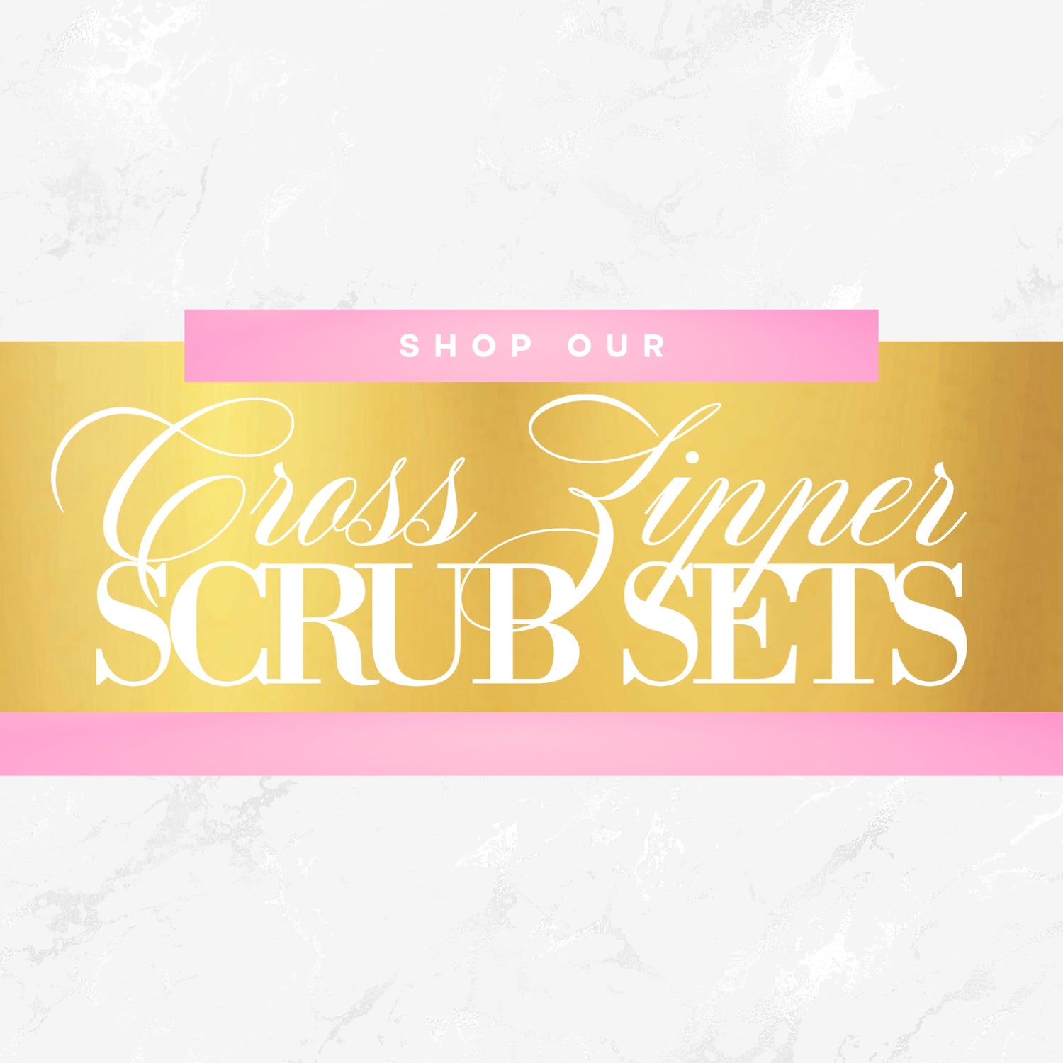 Cross Zipper Scrub Set